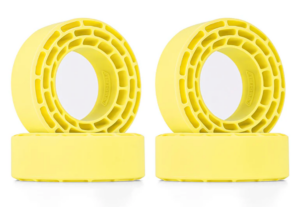 Injora YQT-1370YE 1.3" Micro Crawler Tires Silicone Rubber Inserts (68-72mm) (Super Soft)