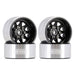 Injora YQW-1004BK 1.0" Deep Dish Stamped Steel Micro Rock Crawler Beadlock Wheels (15g ea - 4 Pack)