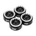 Injora YQW-1311SB 1.3" D-Slot Aluminum Micro Crawler Beadlock Wheels (27g ea - 4 Pack)