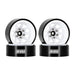 Injora YQW-1312WH 1.3" Stamped Steel Micro Rock Crawler Beadlock Wheels (23.5g ea - 4 Pack)