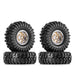 Injora YQW-MW1014SR-1014 1.0" Deep Dish Aluminum Micro Crawler Beadlock Wheels with Swamp Claw Tires