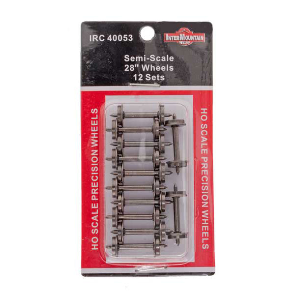 Intermountain 40053 HO Scale 28" Metal Wheelsets 12-Pack