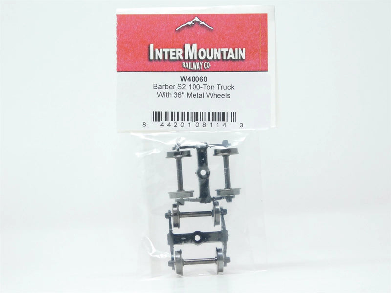 Intermountain 40060 HO Scale Barber S-2 100 Ton Trucks with 36" Wheels (1 Pair)