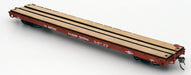 InterMountain 46410-29 HO Scale 60' Wood Deck Flatcar Illinois Central IC 62771