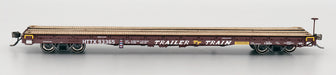 InterMountain 46416-04 HO Scale 60' Wood Deck Flatcar Brown/Oxide Trailer Train HTTX 92807