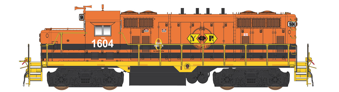 Intermountain 49830-02 HO Scale EMD GP16 G&W York Rail 1604 (DC Only)