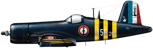 ITALERI 1313 1/72 F4U-7 Corsair Model Plane Kit
