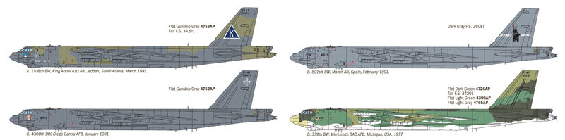 ITALERI 1378 1/72 B-52G Stratofortress Model Aircraft Kit