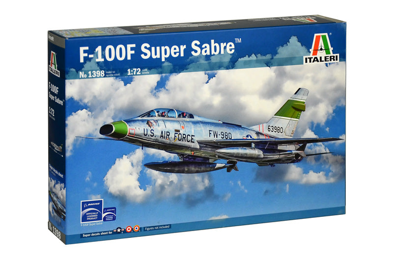 Italeri 1398 1/72 F-100F Super Sabre USAF Model Kit