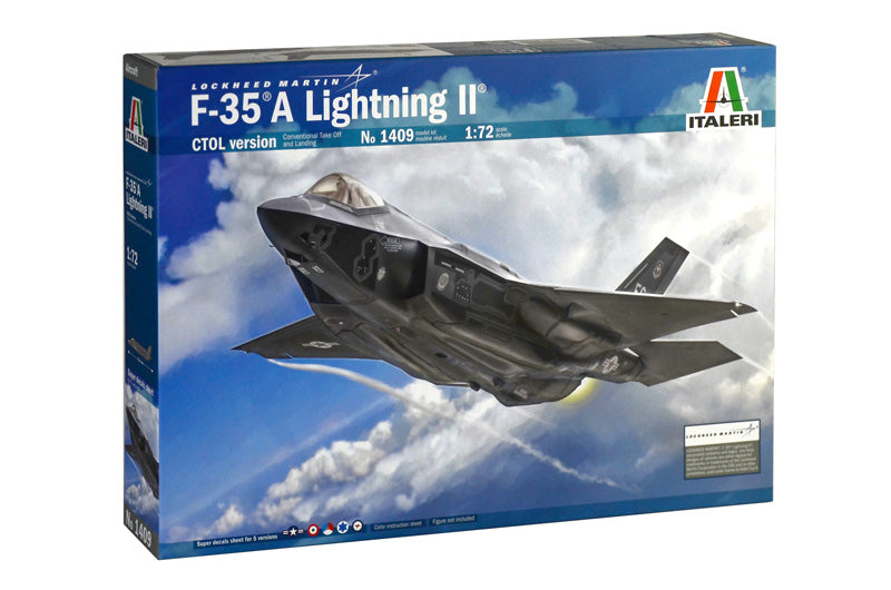 Italeri 1409 1/72 Lockheed Martin F-35A Lightning II Fighter Model Kit