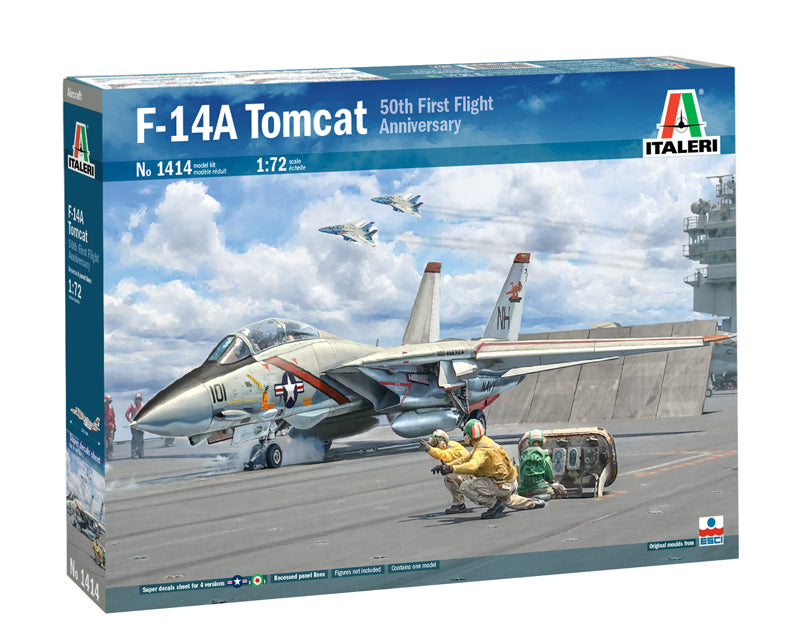 Italeri 1414 1/72 F-14A Tomcat 50th First Flight Anniversary Model Kit