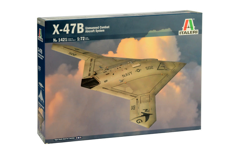 Italeri 1421 1/72 X-47B Unmanned Combat Aircraft System Model Kit