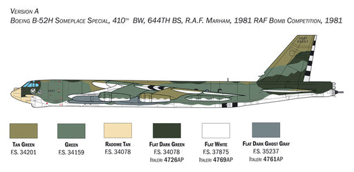 Italeri 1442 1/72 Boeing B-52H 'Stratofortress' Model Kit