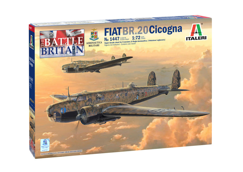 Italeri 1447 1/72 Fiat BR.20 'Cicogna' Battle of Britain Model Kit