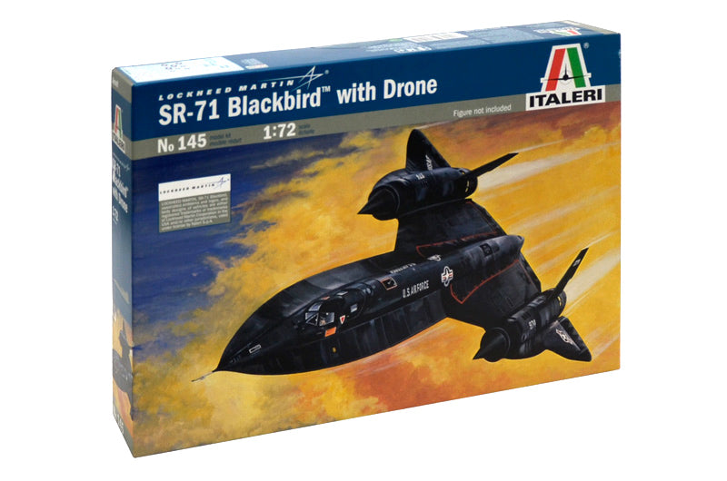 Italeri 145 1/72 Lockheed SR-71 Black Bird with Drone Model Kit