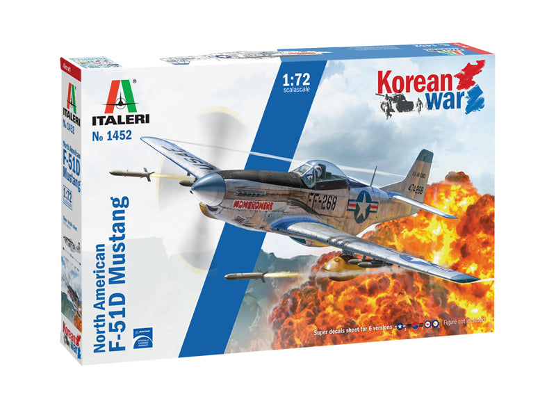 Italeri 1452 1/72 F-51D Mustang Korean War Model Kit