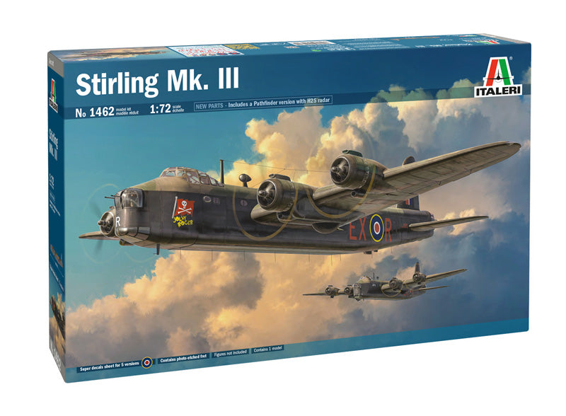 Italeri 1462 1/72 Stirling Mk.III RAF Bomber Model Kit