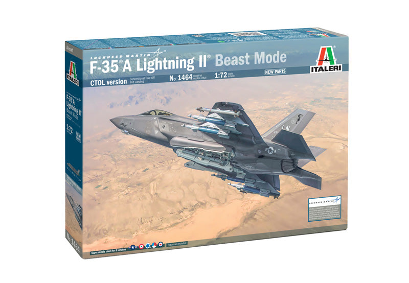 ITALERI 1464 1/72 JSF F-35A Lightning II (Beast Mode) Model Plane Kit