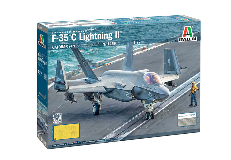 Italeri 1469 1/72 Lockheed Martin F-35C Lightning II CATOBAR Version Model Kit