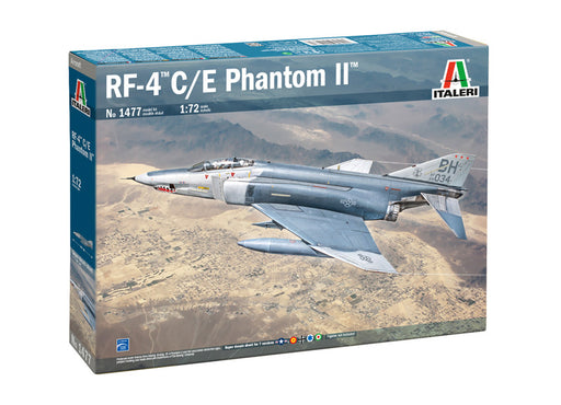 Italeri 1477 1/72 RF-4 C/E Phantom II Fighter Jet Model Aircraft Kit