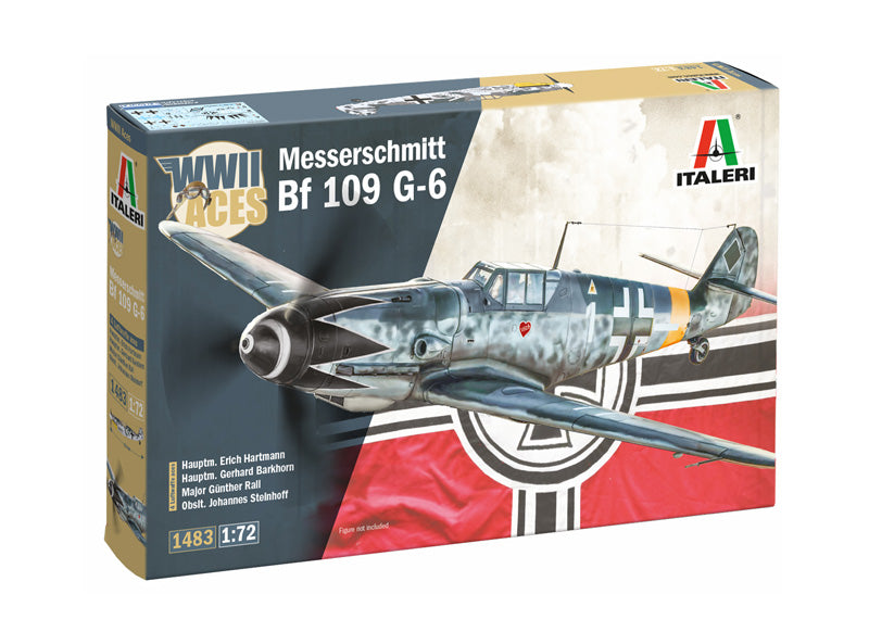Italeri 1483 1/72 WWII Aces: Messerschmitt Bf 109 G-6 Model Aircraft Kit