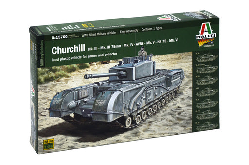 Italeri 15760 1/56 Churchill Mk3/4 Model Tank Kit