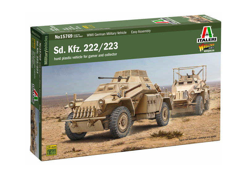Italeri 15769 1/56 Sd.Kfz. 222/223 Model Kit