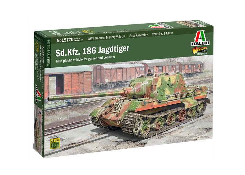 Italeri 15770 1/56 Sd.Kfz. 186 Jagdtiger Model Tank Kit