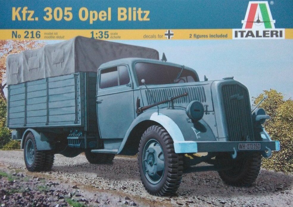 Italeri 216 1/35 Kfz. 305 Opel Blitz German Truck Model Kit