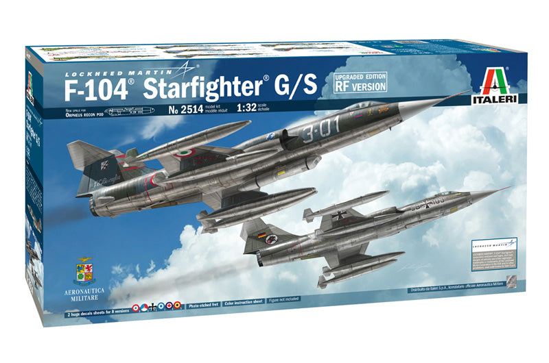 Italeri 2514 1/32 Lockheed Martin F-104 Starfighter G/S (Updated Edition) Model Kit