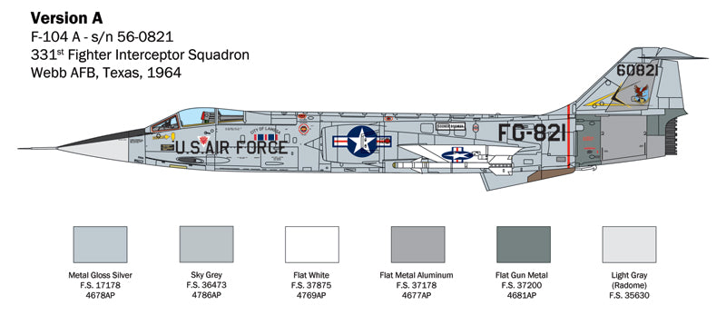 Italeri 2515 1/32 Lockheed Martin F-104 Starfighter A/C Model Kit