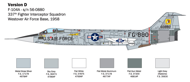 Italeri 2515 1/32 Lockheed Martin F-104 Starfighter A/C Model Kit