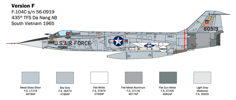 Italeri 2515 1/32 Lockheed Martin F-104 Starfighter A/C Model Kit