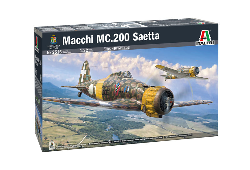 Italeri 2516 1/32 Macchi C.200 Saetta Model Aircraft Kit