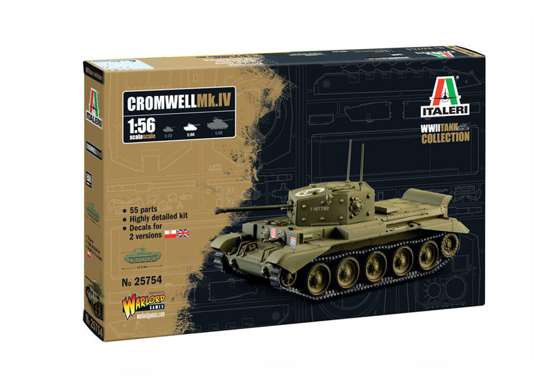 Italeri 25754 1/56 Cromwell Mk4 Model Tank Kit