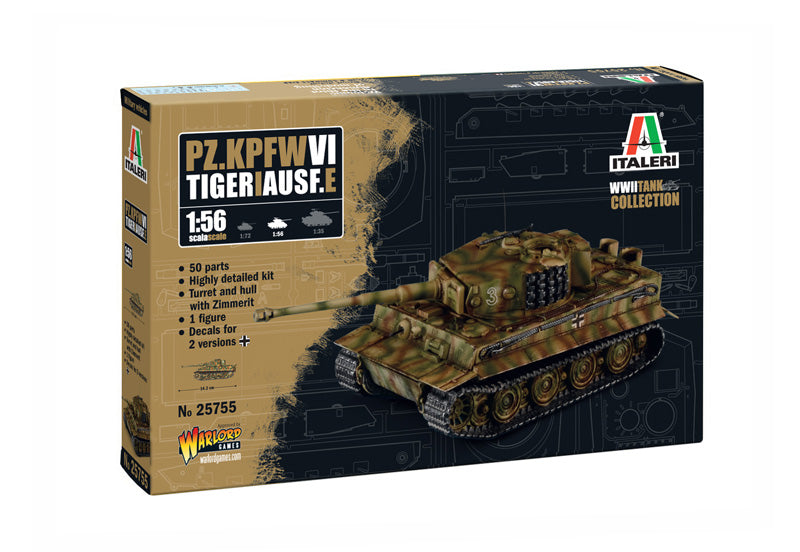 Italeri 25755 1/56 Tiger 1 Model Tank Kit