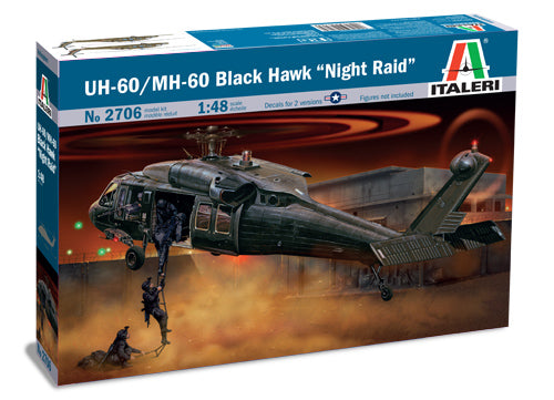 Italeri 2706 1/48 UH-60/MH-60 Black Hawk "Night Raid" Helicopter Model Kit