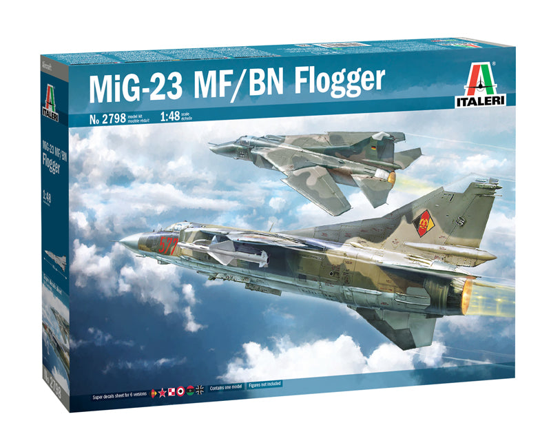 Italeri 2798 1/48 MiG-23 MF/BN Flogger Model Kit