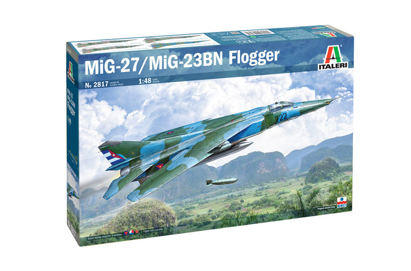Italeri 2817 1/48 Mig-27/Mig-23BN Flogger Model Kit