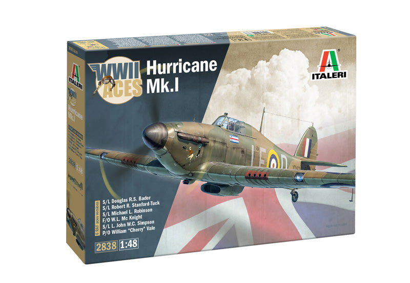 Italeri 2838 1/48 Hurricane Mk.I WWII Aces Model Aircraft Kit