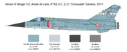 ITALERI 2839 1/48 Mirage F1 C/CR Fighter Model Plane Kit