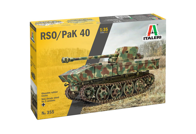 Italeri 355 1/35 German RSO with Pak 40 Anti Tank Gun Model Kit