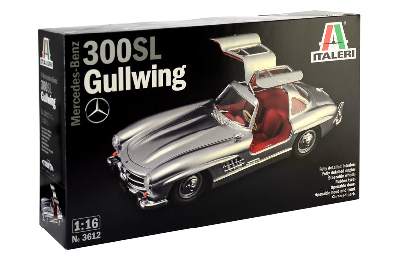 Italeri 3612 1/16 Mercedes-Benz 300SL Gullwing Model Kit