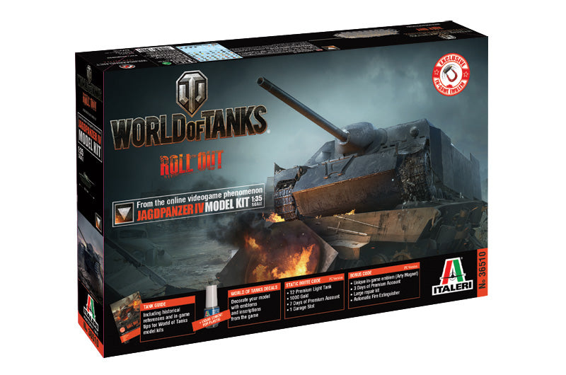 Italeri 36510 1/35 World of Tanks: Jagdpanzer IV Model Kit