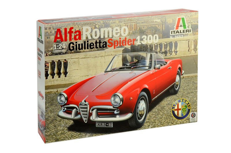 Italeri 3653 1/24 Alfa Romeo Giulietta Spider 1600 Model Kit