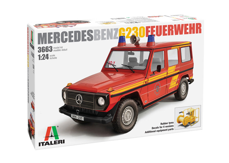 Italeri 3663 1/24 Mercedes G230 Feuerwehr Model Kit
