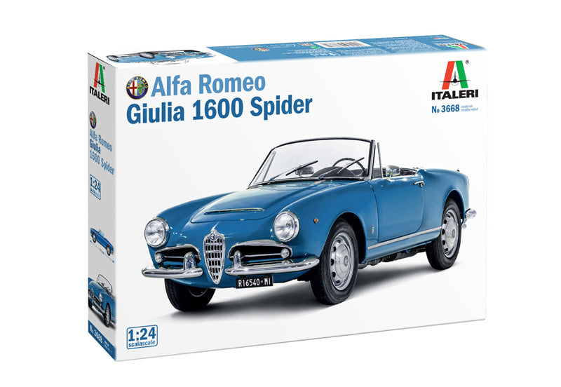 Italeri 3668 1/24 Alfa Romeo Giulia 1600 Spider Model Kit