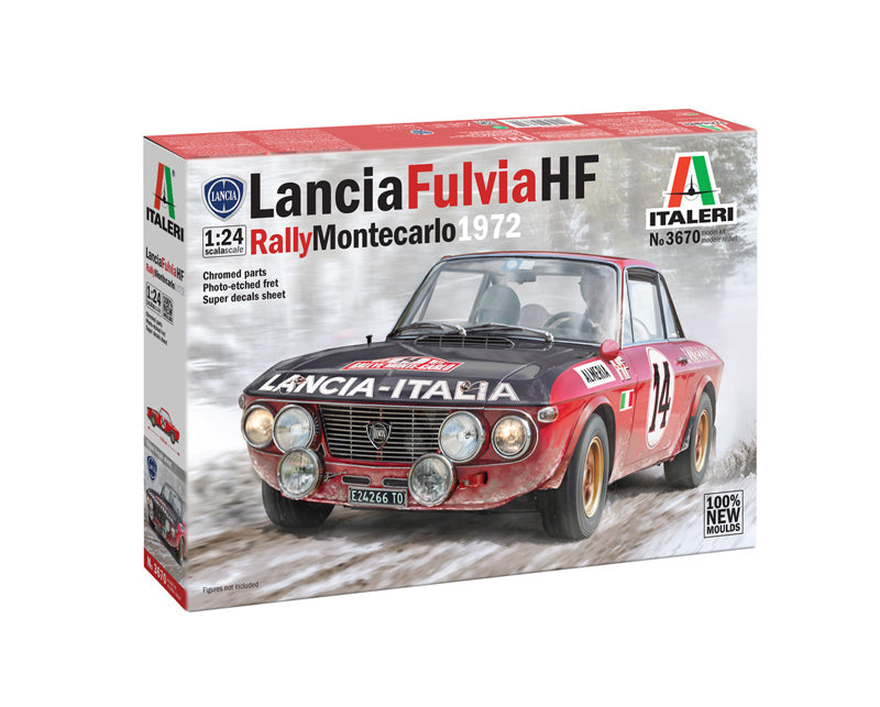 Italeri 3670 1/24 Lancia Fulvia HF Rally Monte Carlo 1972 Model Kit