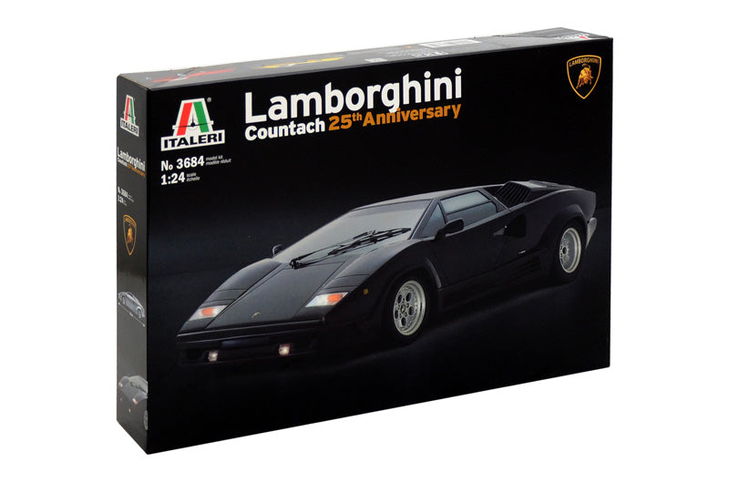 Italeri 3684 1/24 Lamborghini Countach 25th Anniversary Model Kit