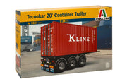 Italeri 3887 1/24 Tecnokar 20' Container Trailer Model Kit